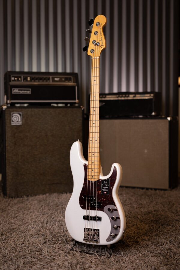 Fender American Ultra Precision Bass - Arctic Pearl