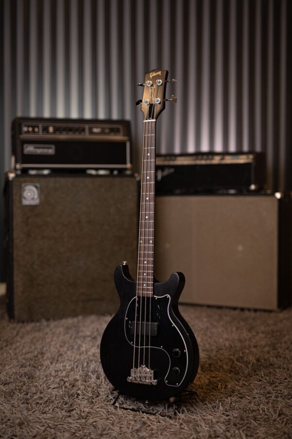 Gibson Les Paul Junior Tribute Double Cut Bass - Worn Ebony