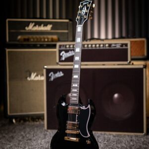 Gibson Custom Shop SG Custom w/ Ebony Fingerboard Gloss Electric Guitar - Ebony