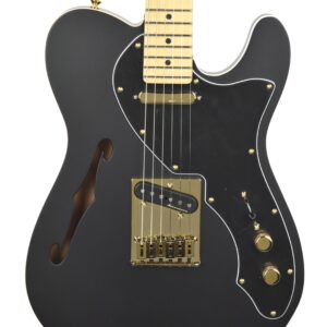 Fender LTD Deluxe Telecaster Thinline in Matte Black MX18194692