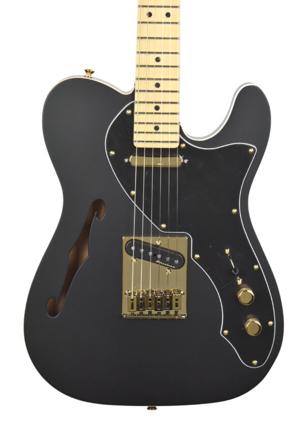 Fender LTD Deluxe Telecaster Thinline in Matte Black MX18194692