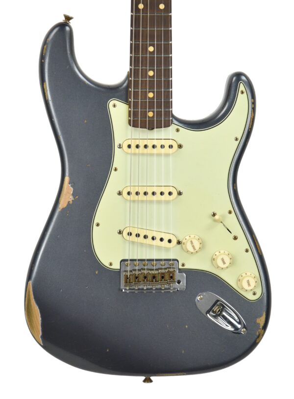 Fender Custom Shop 61 Stratocaster Relic Charcoal Frost Metallic CZ543022