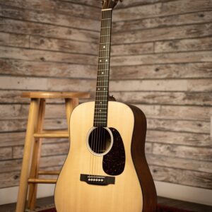 Martin D-10E Satin Sitka Sapele Road Series Acoustic-Electric Guitar - Natural