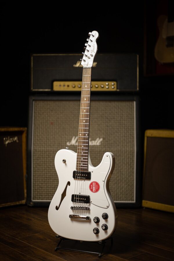 Fender Jim Adkins JA-90 Telecaster Thinline Electric Guitar -  Laurel Fingerboard White