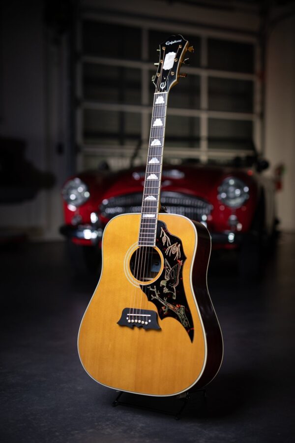 Epiphone Masterbilt Excellente Acoustic-Electric Guitar - Antique Natural Aged Gloss