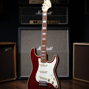 2004 Fender ’68 RI MIJ Zebrawood Stratocaster Electric Guitar - Translucent Red