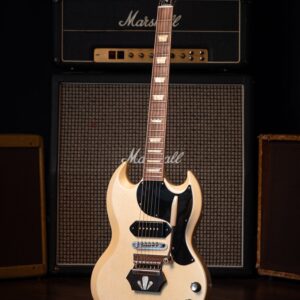 Gibson Custom Shop Brian Ray '62 SG Junior Electric Guitar - White Fox Gloss