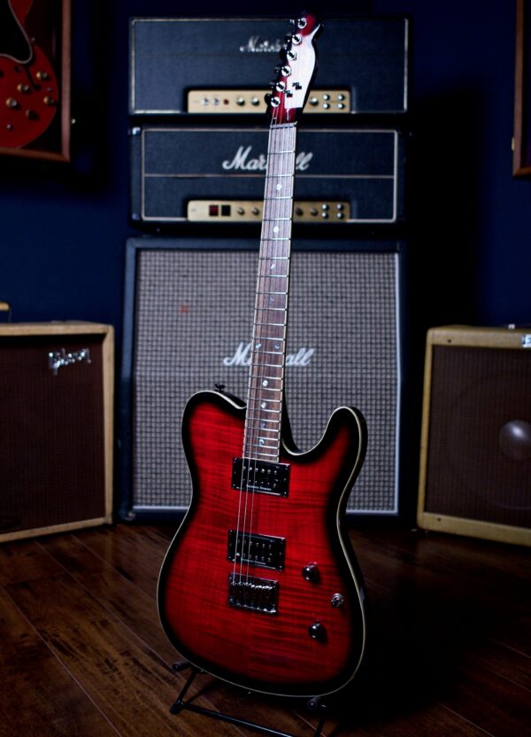 Fender Special Edition Custom Telecaster FMT HH Electric Guitar - Black Cherry Burst