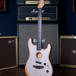 Fender American Acoustasonic Stratocaster Electric Guitar - Transparent Sonic Blue