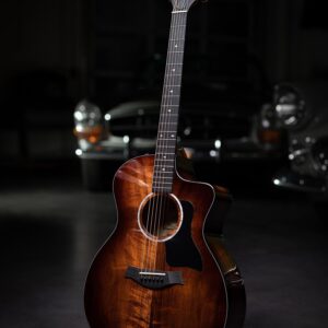 Taylor 224ce-K DLX with Layered Koa Back & Sides Acoustic-Electric Guitar - Shaded Edgeburst